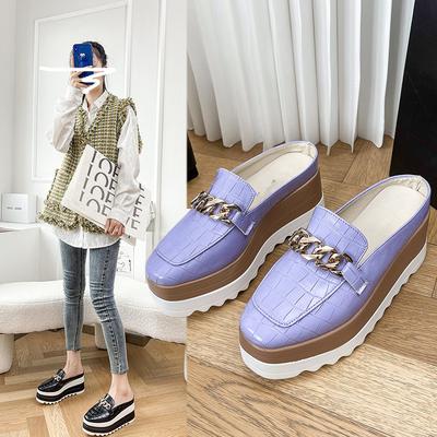 Весенняя и летняя обувь больших размеров, удобная, на плоском каблуке, с круглым носком, для отдыха, на танкетке, женская обувь