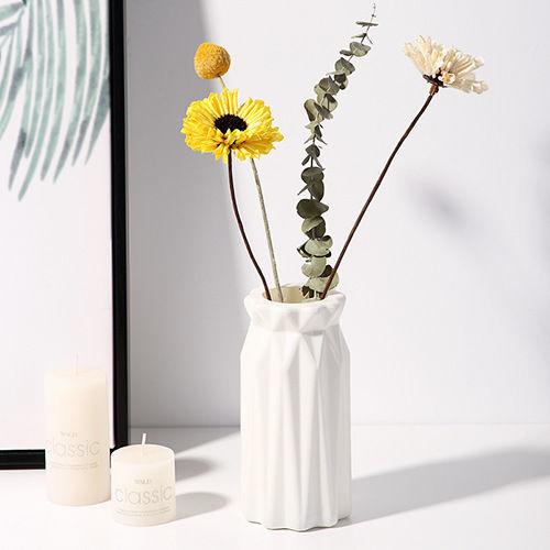 Small Fresh and Simple Flower Arrangement Ins Vase Simulation Plastic Living Room Creative Ornament Drop-resistant Home Vase
