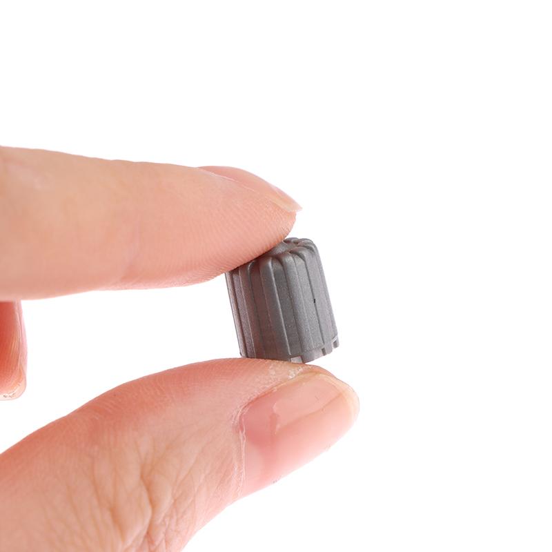 10Pcs Car Tire Valve Stem Caps Nylon Tyre Air Port Dust Covers W/ Gasket Gray Car Accessories For Auto Bike Air Valve Caps