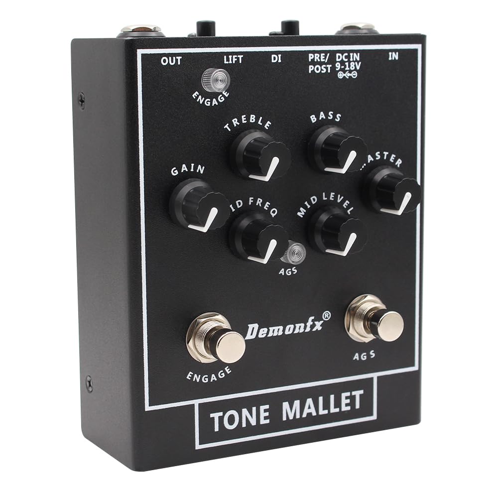 Demonfx TONE TONE HAMMER Клон Басовый Бокс Басовые Эффекты МАЛЕТ/Предусилитель Aguilar/DI
