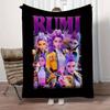 1Pc RUMIFashion Print Flannel Blanket, Comfortable for All Seasons, Home Decor, Warmth and Comfort, Perfect for Christmas Gifts821085