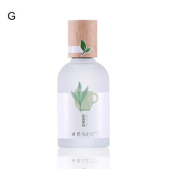 50ml Cute Perfume Beechwood Bottle Cap Frosted Surface Multiple Aromas Fragrant Long Lasting Lady Fragrance for Students