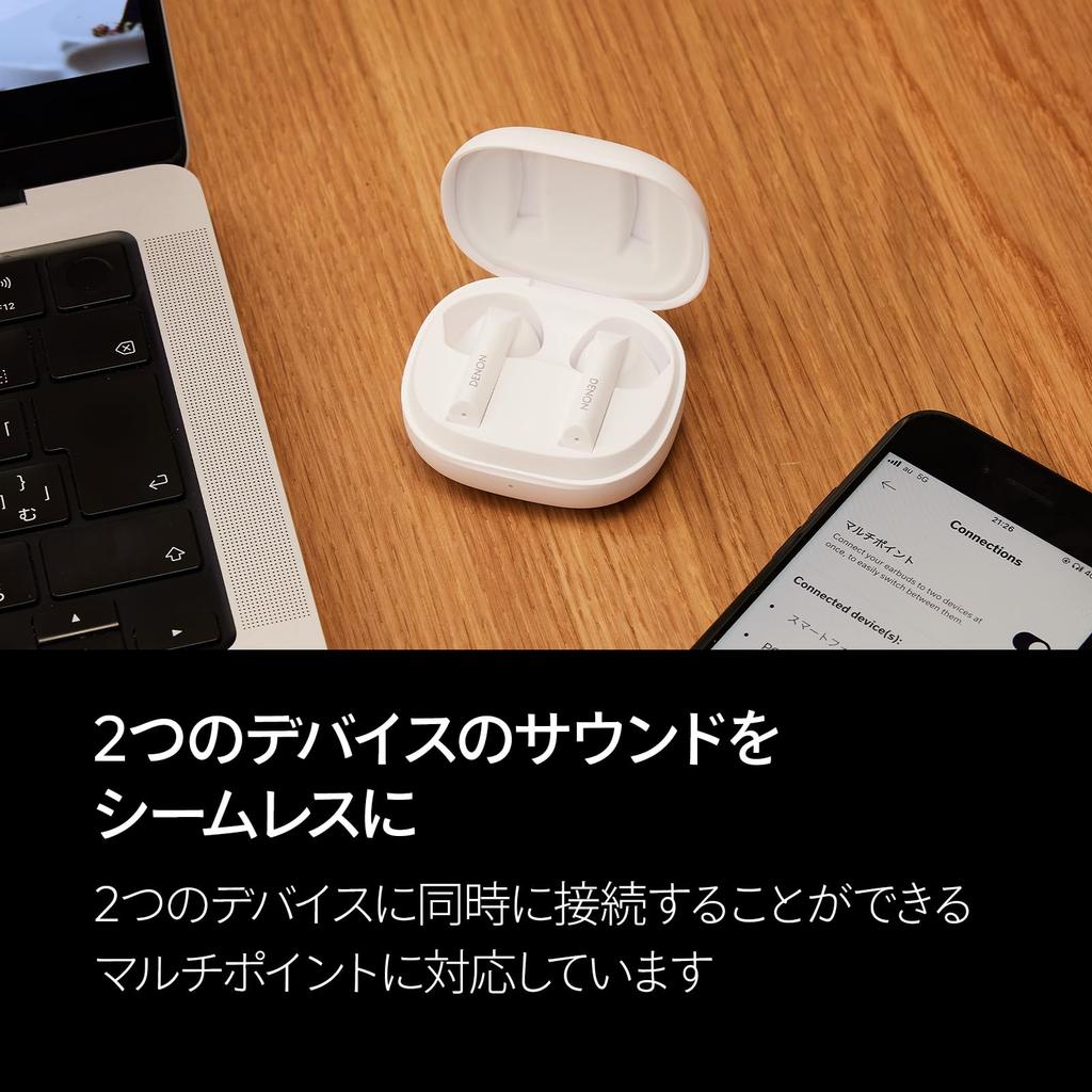 Denon AHC500W Беспроводные наушники Зарядка USB-C Черные