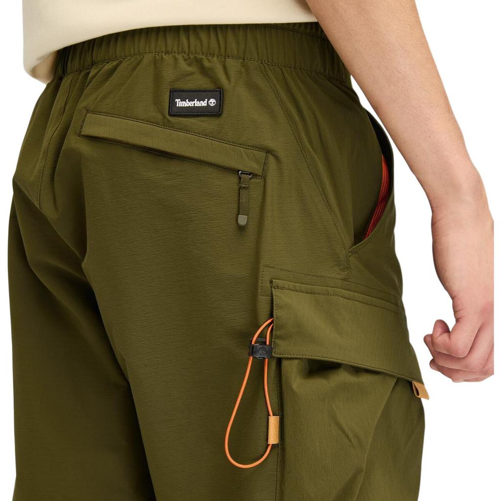 Timberland Однотонные спортивные быстросохнущие брюки-карго для мужчин, оливково-зеленые A6VBT-302
