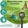Садовый цифровой расходомер воды Высокая точность IPX5 Измерение потребления воды и расхода 3/4'' Кран Шланг Дождеватель