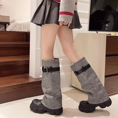 Обязательно носить в путешествии! Ботинки Женские Летние Американский Винтаж Ботинки Мартин Коричневые Высокие Сапоги Длинные Сапоги Вестерн Ковбойские Сапоги