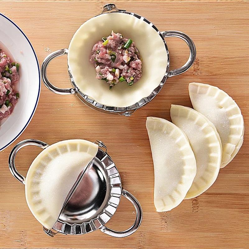 Stainless Steel Dumpling Maker Non-stick Dumpling Pie Pastry Pasta Maker Meat Spoon Kitchen Baking Accessories