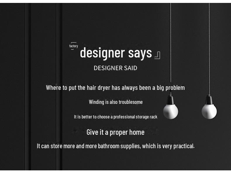 Настенный малошумный фен, 3 скорости, свободная установка