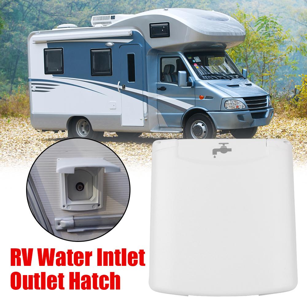 RV Accessories White Caravan Accessories For RV Boat Camper Trailer Gravity Fresh Water Fill Hatch Camper Accessories