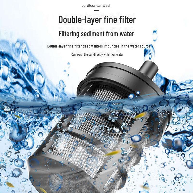 Беспроводной инструмент для мойки автомобилей и полива сада под высоким давлением с литиевой батареей