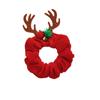 Female Hair Ties Antler Bat Christmas Halloween Spider Flannel Scrunchies Elastic Hair Bands Ponytail Holder Women Hair Rope