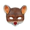 Маска для вечеринки на Хэллоуин, маска для мышей, PU, карнавальная 3D, трехмерная маскарадная карнавальная маска для животных, коричневая