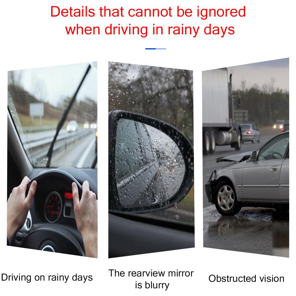 For VOLKSWAGEN VW 2pcs Car Rear View Mirror Sticker Silicone Rain Eyebrow for Volkswagen Passat Tiguan Golf Bora Jetta Scirocco