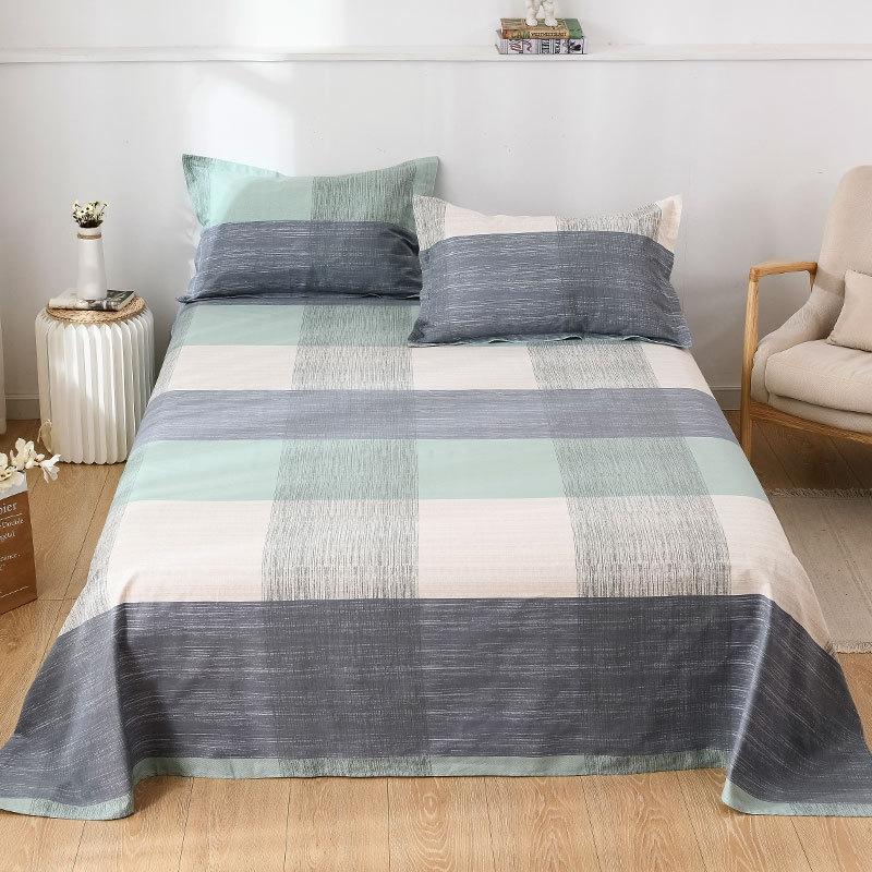 Bedsheet Four-piece Set, Pillowcase, Quilt Cover, Quilt Cover, Autumn Dormitory Washed Cotton Three-piece Set, Single Product Brushed