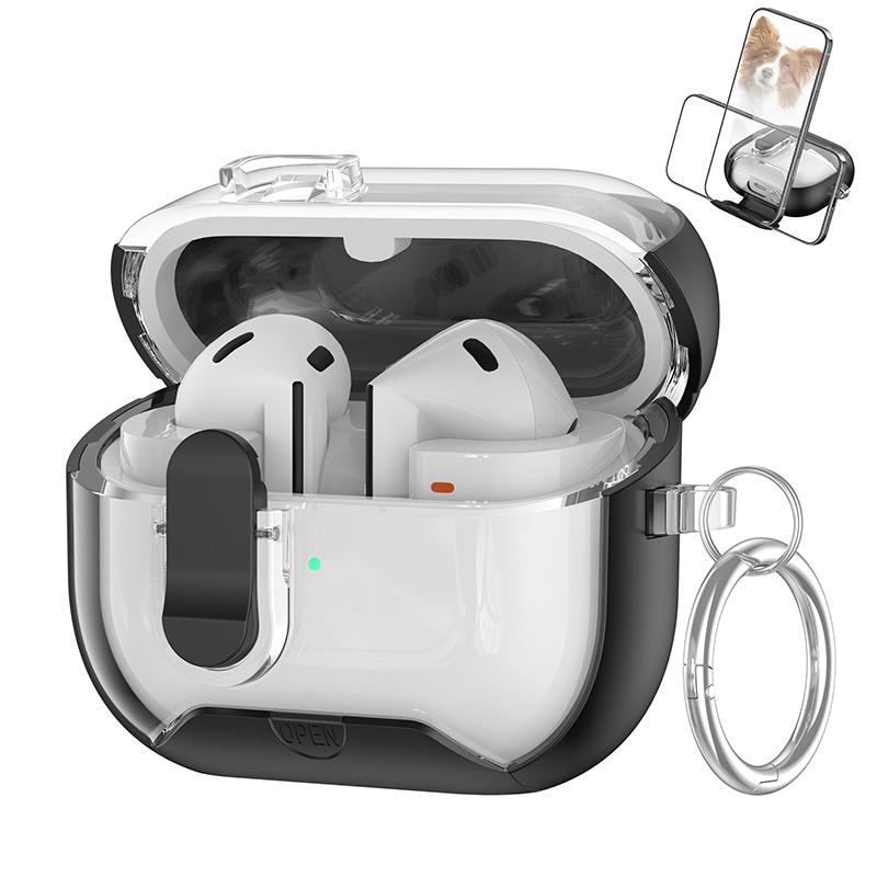 Защитный чехол с замком для Samsung Galaxy Buds 3/3Pro с подставкой для телефона и набором для чистки для Samsung Galaxy Buds 3