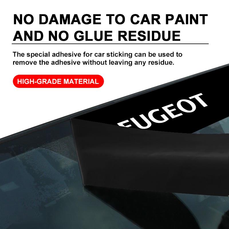 Наклейки на лобовое стекло автомобиля Передняя и задняя декоративная эмблема Для Peugeot 308 408 508 RCZ 208 3008 2008 206 207 108 406 407 408 206 207 208 306 307