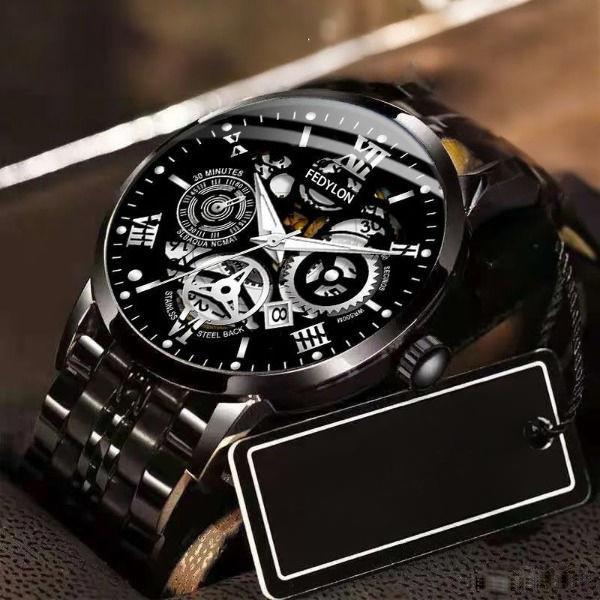 Мужские немеханические часы полностью автоматические водонепроницаемые новые мужские часы с большим циферблатом