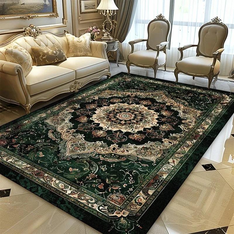 Персидский Черное Золото Роскошный Ковер для Гостиной Ковры Гостиная Маленькие Ковры для Спальни Комната Спальня и Офис Зона Дивана Нескользящий Декор