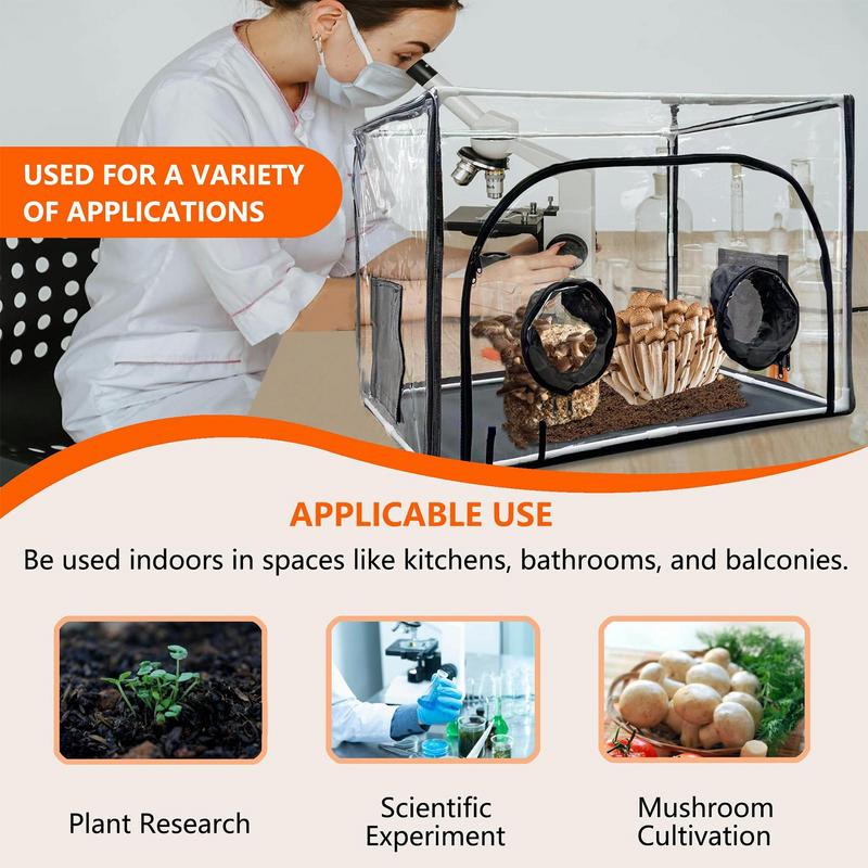 Статическая ветровая палатка для посадки грибов Mycology, большая палатка для посадки грибов, сумка для посадки грибов с высокой видимостью