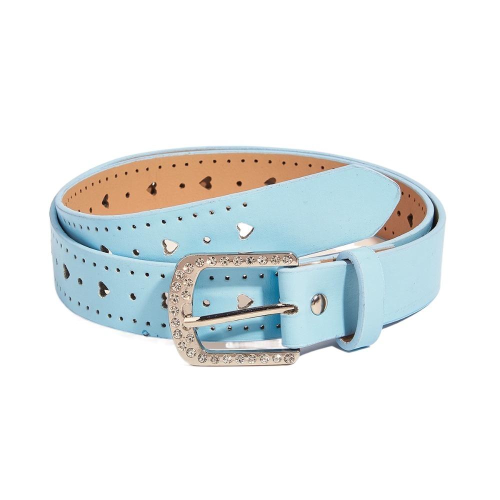Jeans Decor Y2K Wide Belt Love Heart PU Leather Waistbands Lovely Rhinestone Waist Belt Daily