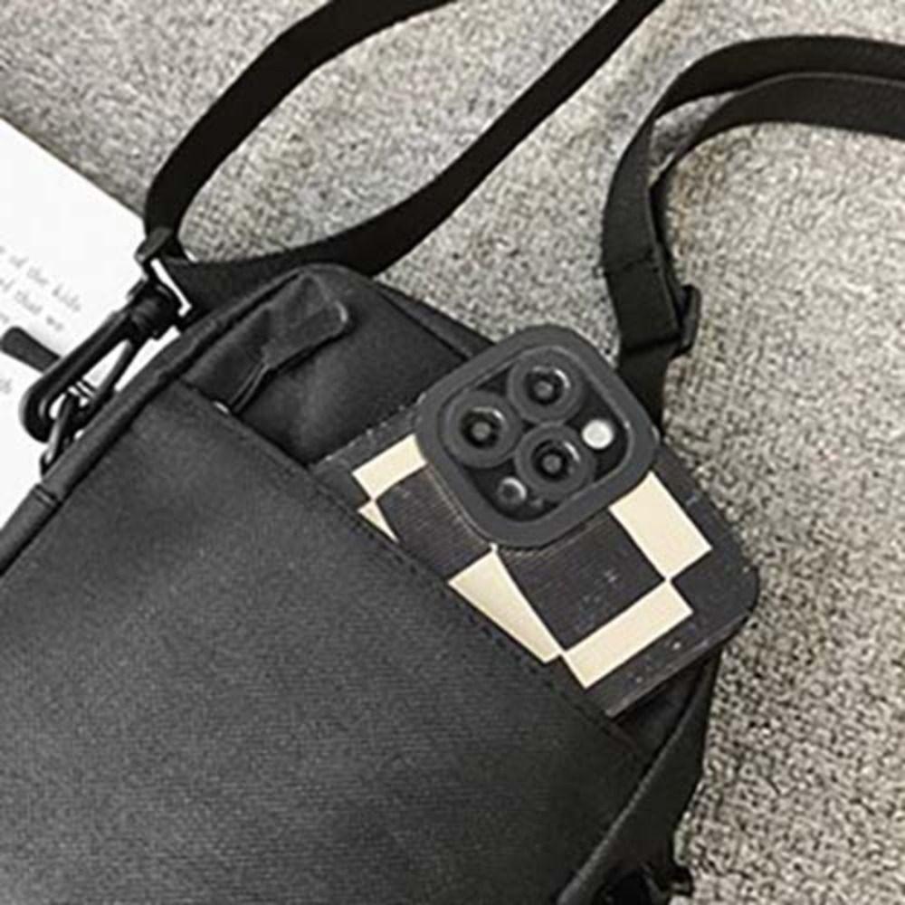 Большая вместительная мужская сумка-мессенджер, многослойная ретро-квадратная сумка, холщовая сумка на плечо, уличная одежда