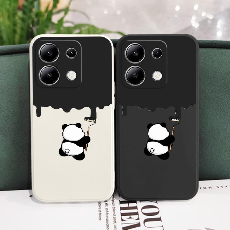 Paint Panda Phone Case For Xiaomi Redmi Note 15 Pro Plus 4G 5G Silicone Cover