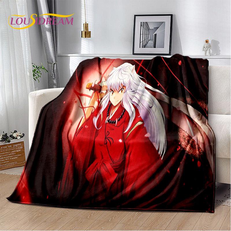 Мягкое плюшевое одеяло с рисунком аниме Inuyasha, фланелевое одеяло для гостиной, спальни, кровати, дивана, чехол для пикника Bettdecke