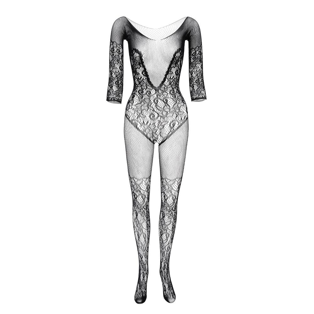 Женские ажурные чулки с длинными рукавами, сексуальное нижнее белье, чулки для тела, большие размеры, сексуальная одежда
