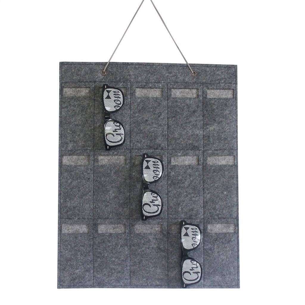 Sunglasses Organizer Storage Hanging Bag Wall Pocket By Sunglasses 15 Slots