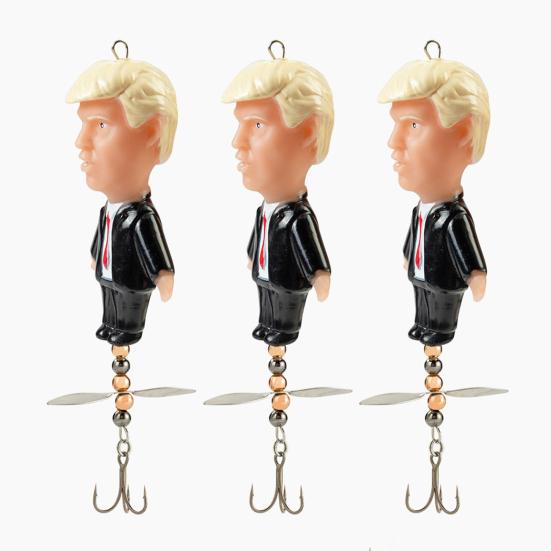 Вращающаяся рыболовная приманка с тройником, устойчивая к разрыву, защищенная от укусов, компактный дизайн, портативная, поверхностная, блесна-лепесток, твердая приманка