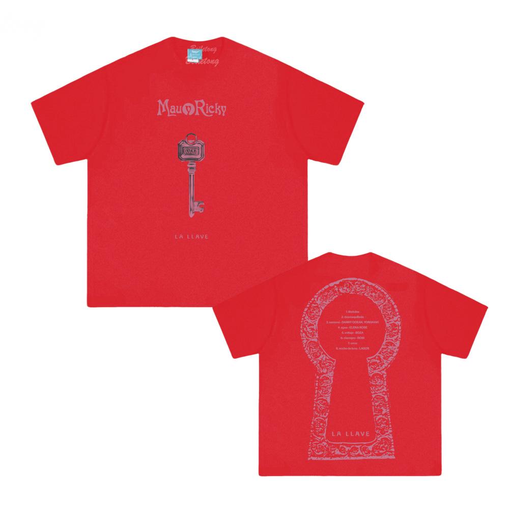 Mau Y Ricky - LA LLAVE Футболка Летняя футболка с круглым вырезом 100% хлопок Одежда Высокое качество Женская/Мужская Хип-хоп Топы