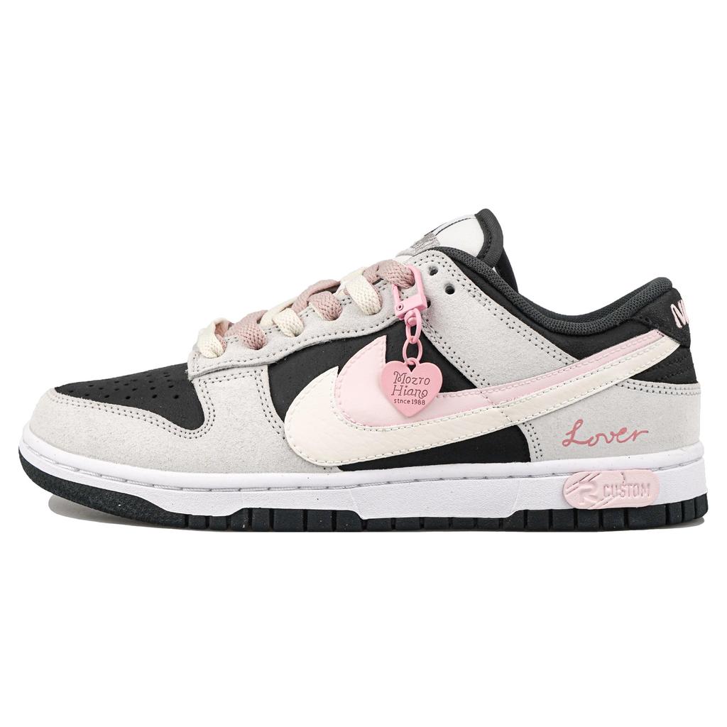 Nike Кеды Dunk Скользкие Устойчивые к истиранию Низкие Скейтбордические Обувь Унисекс Черный Розовый HV1800-101(Team27-S-BOX)