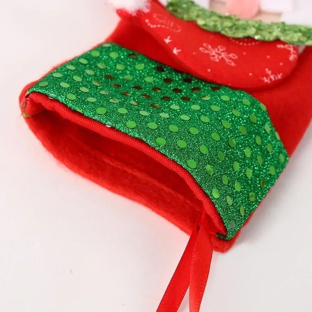 Xiaomi 2026 Christmas Stockings Xmas Ornament Christmas Sock 3D Pattern Xmas Gift Bag For Kids Christmas Navidad Decoration