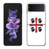 Flag of Sardinia Case For Samsung Z Flip 6 5G Galaxy Z Flip 5 4 3 5G Black Hard Cell Phone Cover Luxury PC Shell Coque
