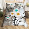 Желтый ромашка пододеяльник комплект милый цветочный комплект постельного белья для детей девочек садовые цветы королевский пододеяльник с наволочкой
