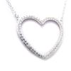 [K3679] - White 'Love' Silver Necklace