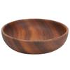 Wooden Snack Dish Fruit Food Salad Soup Bowl for Home Coffee Shop Use
