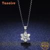 Tancision S925 стерлингового серебра Муассанит Роскошное индивидуальное ожерелье с подвеской женское классическое ожерелье прилив вечерние подарок