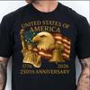 Футболка к 250-летию США, Америка 250 лет свободы, Футболка на 250-й день рождения