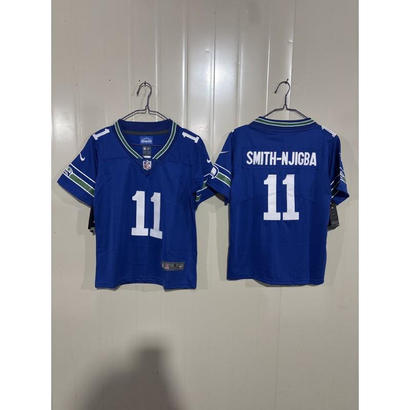 Kids Seattle Seahawks Fan Apparel Cotton Blend Embroidered Team Jersey Rugby Sports Fans