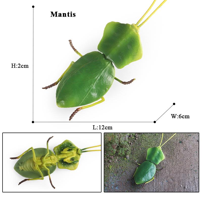 Oenux Симуляция Стрекоза Кузнечик Сороконожка Дикие Насекомые Животные Модель Фигурки Миниатюрная Образовательная Коллекция Детская Игрушка