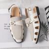Fashion Brand Men's Fisherman Sandals Beach Shoes New Comfortable and Breathable Summer Hollow Buckle Formal Sandals Beach Shoes