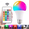 16 цветов RGB лампа светодиодная многоцветная лампа E27 цоколь 220 В бытовое освещение с регулируемой яркостью 24 клавиши дистанционного управления атмосфера неоновый свет