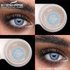 Brown Lenses 1 Pair Colored Contact Lenses for Eyes for Dark Eyes Natural Eye Contacts Fashion Lenses Yearly Blue Lens