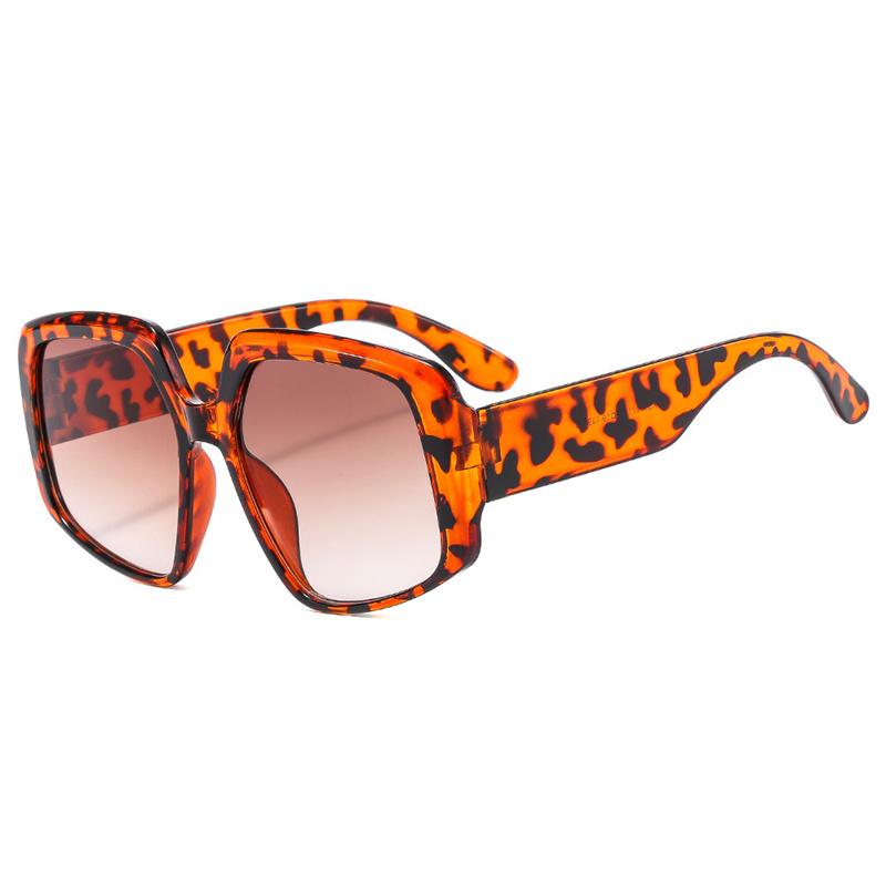 Большие квадратные солнцезащитные очки, модные солнцезащитные очки в стиле ретро, ​​женские солнцезащитные очки в большой оправе, солнцезащитные очки