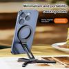 Магнитная подставка для телефона из алюминиевого сплава, настольный держатель для мобильного телефона, видеозапись, портативный складной штатив, регулируемое угловое крепление для телефона