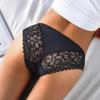 Women Floral Lace Seamless Panties Mid Waist Hip Lifting Briefs Underwear  Hollow Out Underpants