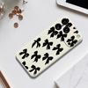 For iPhone 17 Pro Case Black Bow Pattern Printing Straight Edge TPU Phone Back Cover