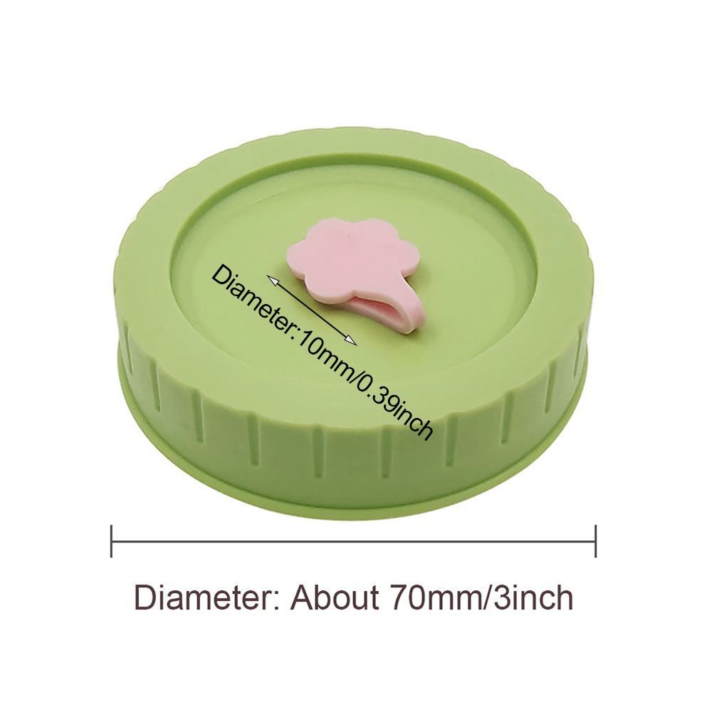 1/4Pcs Plastic Leak-Proof Food Storage With Straw Hole Canning Lids Jar Caps Mason Jar Lids
