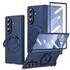 VIETAO Anti-Fingerprint Full Cover Magnetic Phone Case for Galaxy Z Fold 8 7/6/5 with 360° Rotatable Holder, Built-In Glass Film